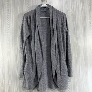 Barefoot Dreams Cardigan Cozychic Lite Knit Open Front Gray Soft Women’s M